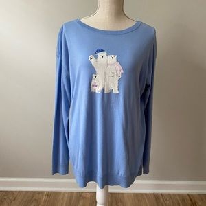 Polar Bear Sweater Light Blue